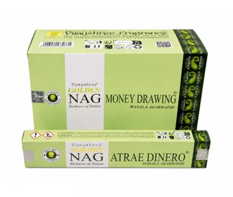 Vonné tyčinky Vijayshree Golden Nag Money Drawing 15g