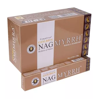Vonné tyčinky Vijayshree Golden Nag Myrrha 15g