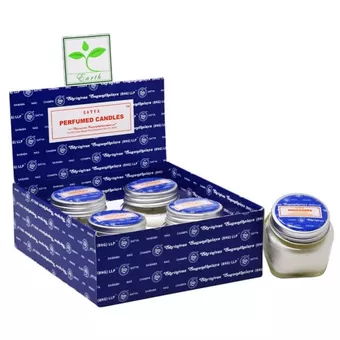 Svíčky Satya Nag Champa 30g ve skle