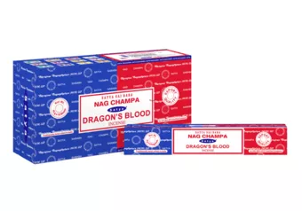 Vonné tyčinky Satya Nag Champa a Dračí krev 16g