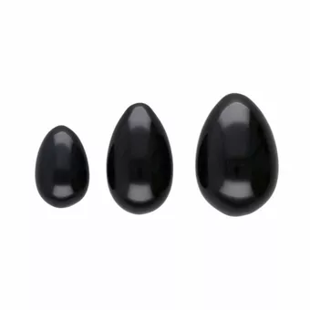 Obsidián Set vajíček Yoni