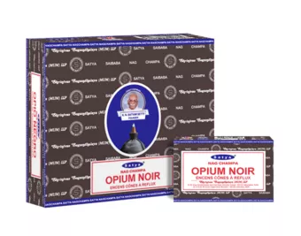 Backflow kužely Satya Black Opium 12 ks