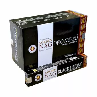 Vonné tyčinky Vijayshree Golden Nag Black Opium 15g