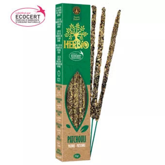 Vonné tyčinky Smudge Ecocert Herbio Pačuli 20g