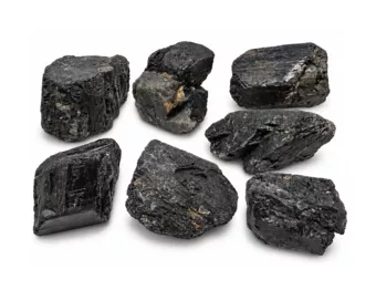 Černý turmalín katedrálový Schorl AB surový – Balení 1 kg