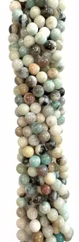 Provlékací šňůra korálků Amazonit Multicolor A 8 mm