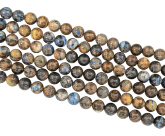 Chryzokol korálky 8-9mm na niti 40cm