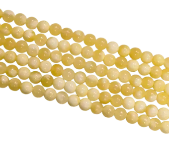 Oranžový kalcit korálky 4mm na vlákně 40cm