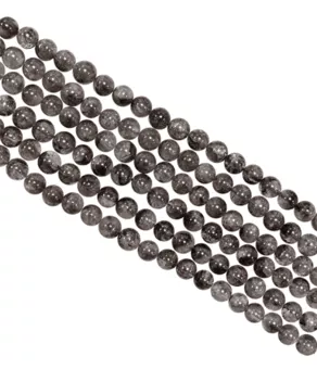 Herkimer křišťál kulaté korálky 5.5-6.5mm na niti 40cm