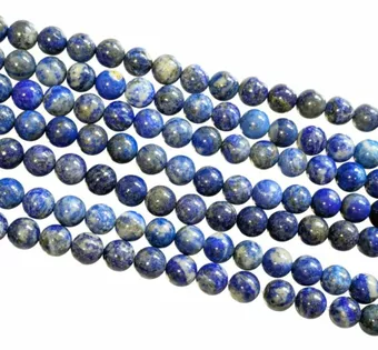 Kulaté korálky na niti Lapis Lazuli A 8-9mm