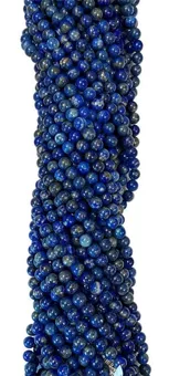 Kulaté korálky na niti Lapis Lazuli AA 8mm