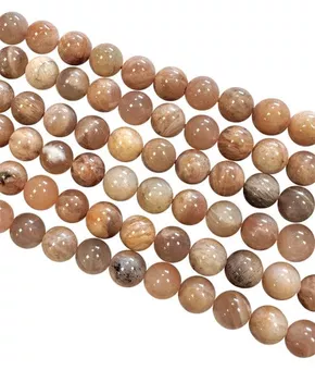 Měsíční kámen adulár multicolor korálky 8mm na niti 40cm