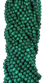 Malachit AA korálky 4mm na vlákně 40cm