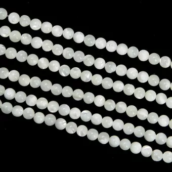 Korálkové vlákno Kulaté Perleť A 4 mm