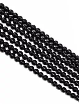 Kulaté korálky na drátě Onyx A 8mm