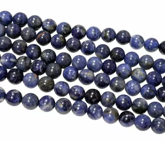 Korálkové vlákno kulatých korálků Sodalit A 8 mm