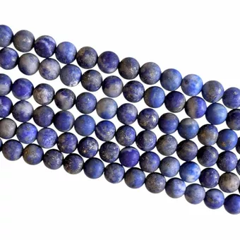 Lapis Lazuli matné korálky 4mm na niti 40cm
