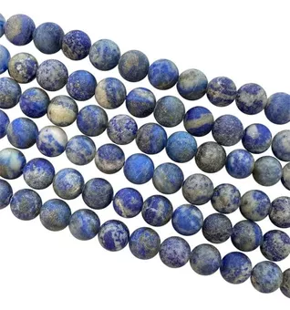 Lapis Lazuli matné korálky 6mm na niti 40cm