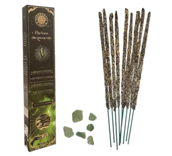 Vonné tyčinky Fragrances & Sens Parfum de Gemmes Aventurine Smudge Stick 20g