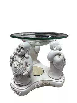 Bílý hořák 3 happy buddha 12cm