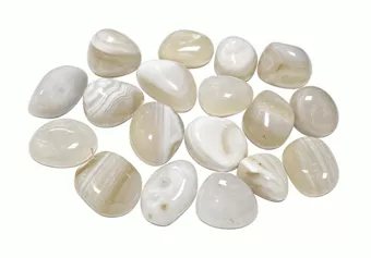 Bílý achát A - valounky 2-3 cm 250 g