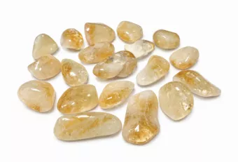 Zahřátý citrín AA Tromlované kameny 2-3 cm 250 g
