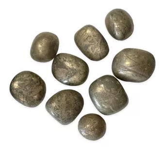 Pyritový kámen AB leštěné kameny 250g