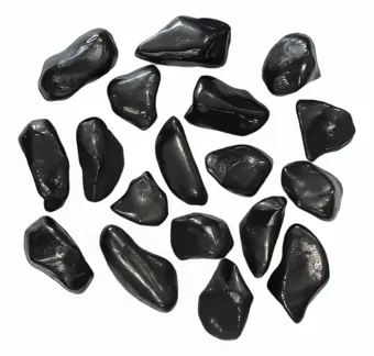 Přírodní šungit v tromlovaných kamíncích 2-3 cm, 250 g