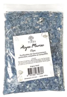 Akvamarín A+ Čipy z přírodního kamene 3-5mm 500g