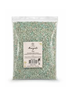 Kamínkové chipsy z přírodního peruánského amazonitu A 2-4mm 500g