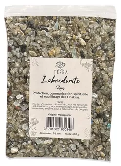 Labradorit A úlomky přírodních kamenů 2-5mm 500g
