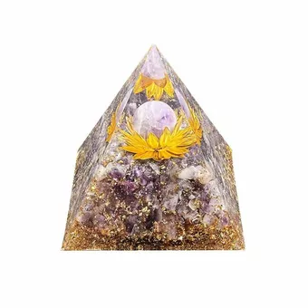 Orgonit Pyramida Ametyst Lotos 8cm