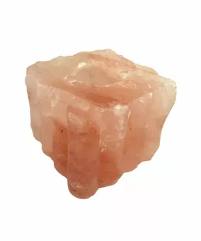 Svícen z přírodního solného krystalu Bambus 1-2-1,5Kg