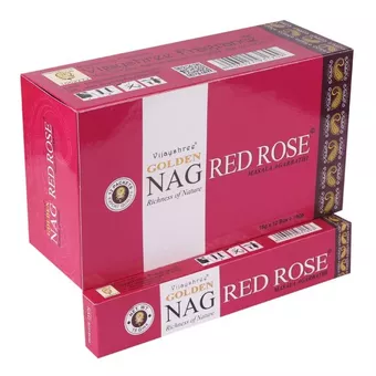 Indická vonná tyčinka Vijayshree Golden Nag Rose Rouge 15g