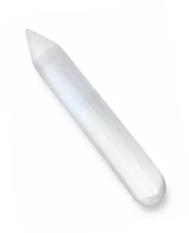 Masážní tyčinka ze selenitu 14 cm 110 g