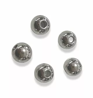 Korálky charms mezikus kulička z nerezové oceli stříbrné barvy 8mm x50