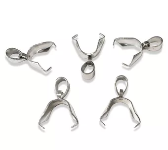Stříbrné páskové zapínání z nerezové oceli 13mm x50