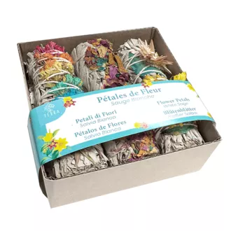 Set Květinové okvětní lístky & Bílá šalvěj Svazek 25-30g 10cm