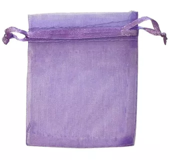 Organzové sáčky 7x9cm Světle fialové (Balení 100 ks)