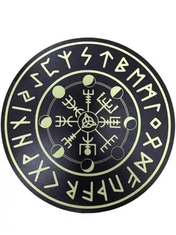 Věštecká deska futhark ze dřeva 20cm