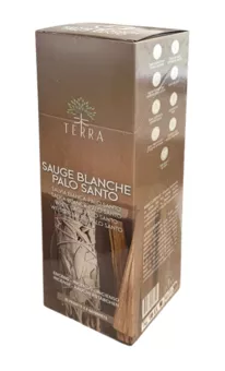 Vonné tyčinky Terra Bílá šalvěj a Palo Santo bez uhlí 12g