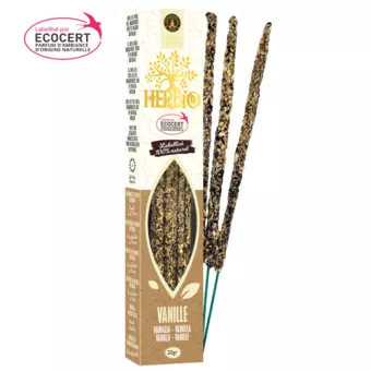 Vonné tyčinky Smudge Ecocert Herbio Vanilka 20g