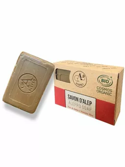 Alepské mýdlo s damašskou růží 100g - ECOCERT