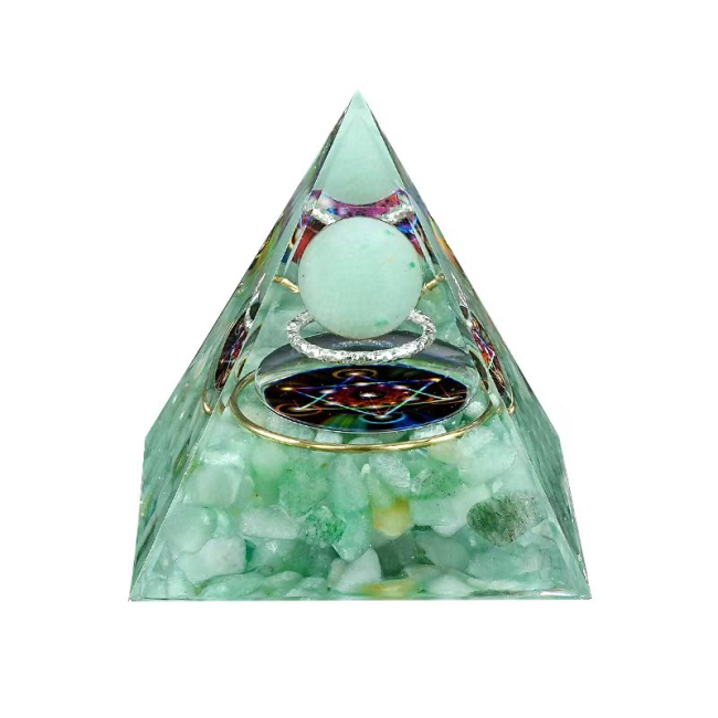 Orgonite Pyramide Aventurine Verte Métatron chez Arabesk