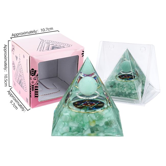 Orgonite Pyramide Aventurine Verte Métatron chez Arabesk|cz