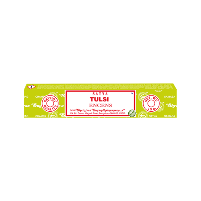 Vonné tyčinky Satya Tulsi Posvátná bazalka Masala 15g chez Arabesk|cz