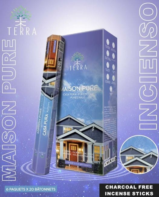 Encens Terra Maison Pure hexa sans charbon chez Arabesk|cz