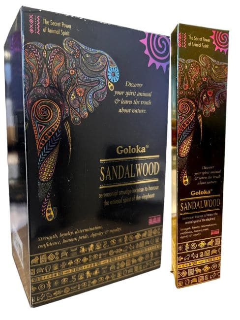 Encens Goloka Smudge Bois de Santal Animal Spirit 8 Batonnets chez Arabesk