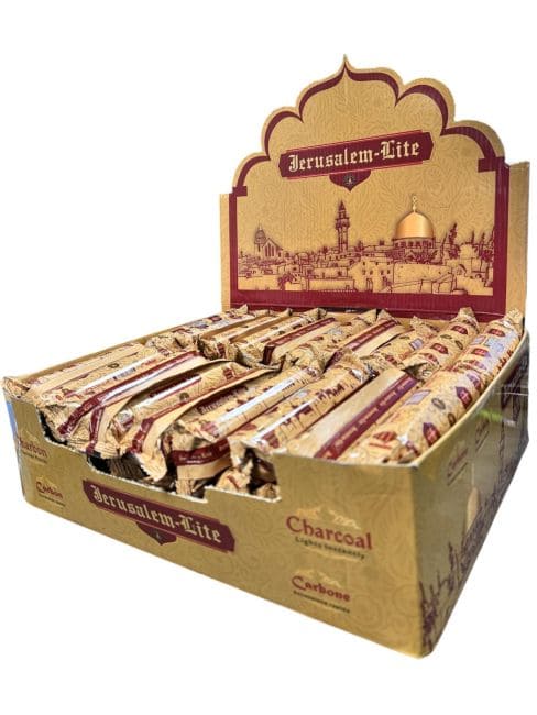 Charbon Fragrances & Sens Jerusalem Lite présentoir  600x33mm chez Arabesk