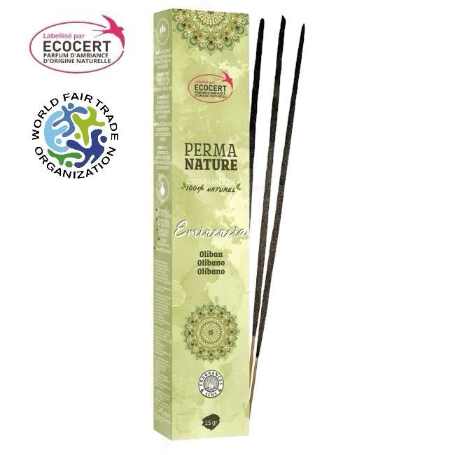Perma Nature Eminencia Oliban Labellisé Ecocert et World Fair Trade 15g chez Arabesk